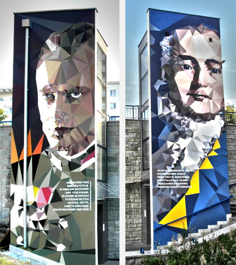 Murale Metra w Warszawie. Bohaterami murali uczyniono osoby związane z Ursynowem. Na stacji Imielin zagościli: pedagog Maria Grzegorzewska i patron dzielnicy Julian Ursyn Niemcewicz, a na stacji Stokłosy: rtm. Witold Pilecki oraz kryptolodzy Marian Rejewski, Jeży Różycki i Henryk Zygalski. Projekt „Murale metra – pociąg do sztuki” – w ramach Budżetu Partycypacyjnego 2017-2024 . Murale zaprojektował Bartek Podlewski.